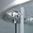 36'' W 72'' H Semi-Frameless Round Right Shower Enclosure