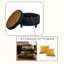 Petite table basse moderne de 25 po avec couvercle réversible et repose-pieds capitonné avec repose-pieds-645425055