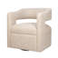 Fauteuil demi-tonneau pivotant en polyester 30 po Cascia-1045373276