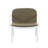  Luna Outdoor Chat Set 3 Piece Polypropylene Frame Cushioned Seating, White Green-76182044