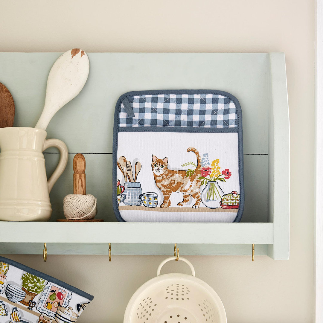 Ulster Weavers Pantry Cats Floral 100% Cotton Potholder