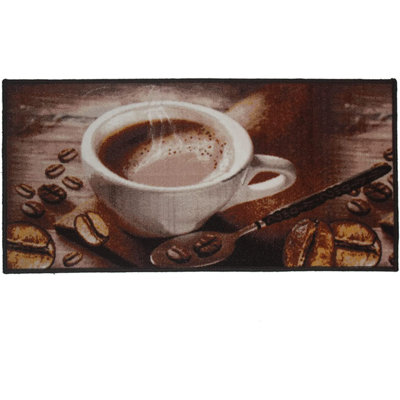 Tapis de cuisine grain de café