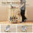 3-Tier Rolling Bar Cart with Wine Rack and Glass Holder,Locking Casters,for Living Room,Party
