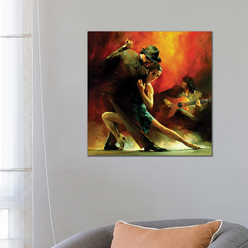 Tango Argentino III by Willem Haenraets - Wrapped Canvas Painting, 66.04 cm H x 66.04 cm W x 3.175 cm D