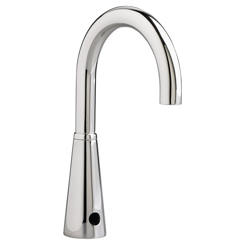 Polished Chrome Touchless Gooseneck Bathroom Sink Faucet