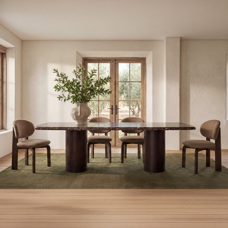Sami Dining Chair Brown Set Of Two, Brown