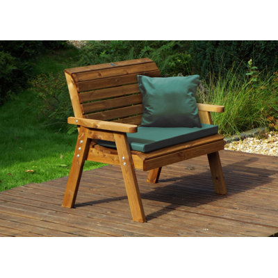 Fuller Solid Wood Redwood Outdoor Bench