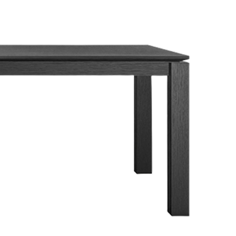 Bureau rectangulaire minimaliste avec plateau spacieux, H 29,53 po x l 86,61 po x P 37,4 po, Noir