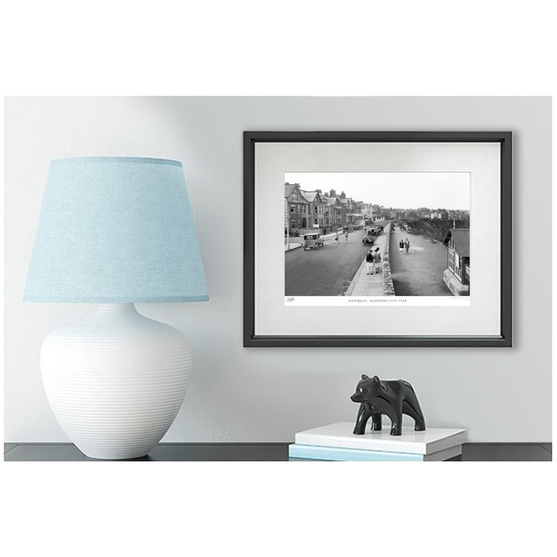 Newquay, Narrowcliff 1928 - Single Picture Frame Print, 60cm H x 80cm W x 2.3cm D