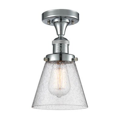 Glass Semi Flush Mount