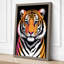 Tiger's Intense Gaze Modern - Wrapped Canvas-1227830118-1227830120