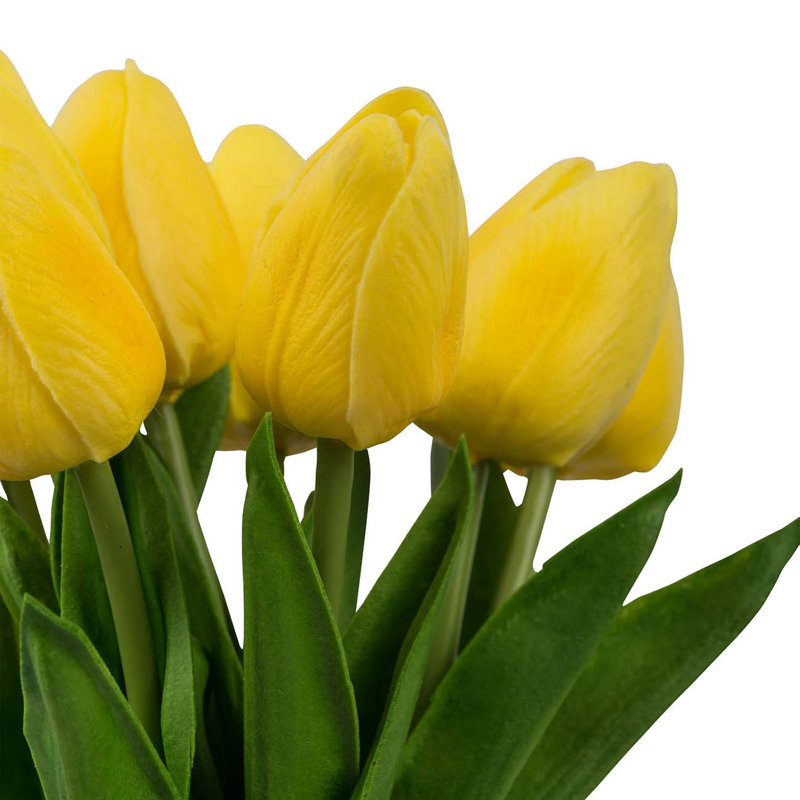 Tucson Tulip Arrangement, Yellow, 13" H x 5.5" W x 5.5" D