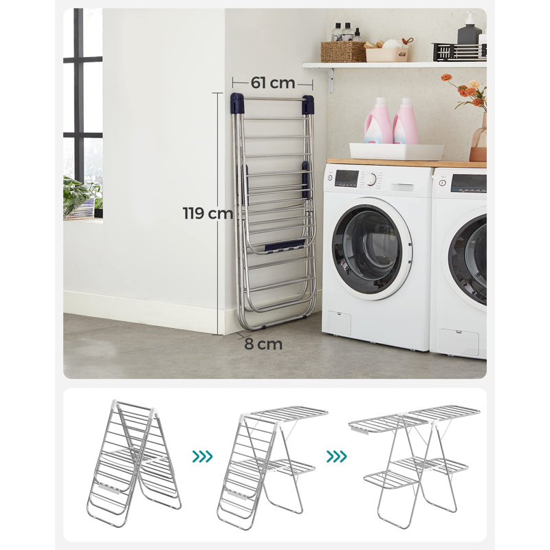 Baldovino Stainless Steel Freestanding Drying Rack