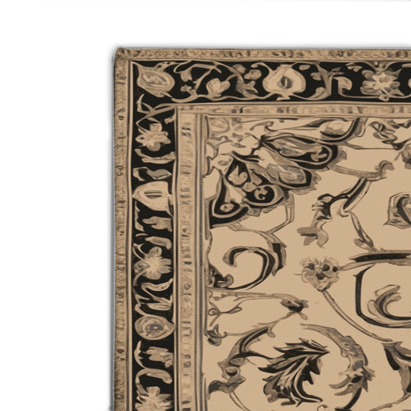 Tapis d'intérieur et d'extérieur brun français, Rectangulaire 2 pi x 3 pi