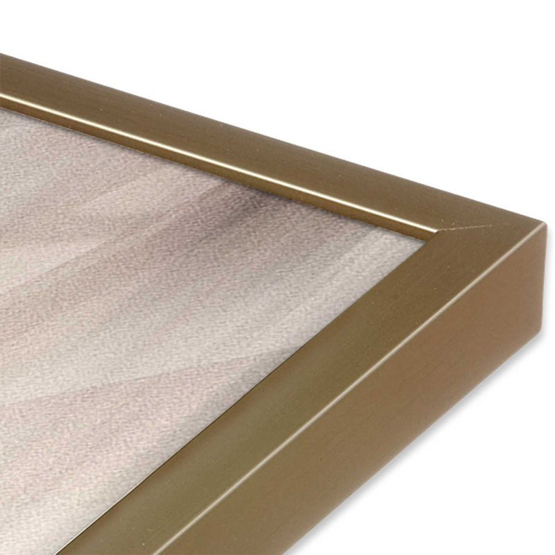 Cosmic Latte II, Cadre simple brossé doré, H 11,25 po x l 9,25 po