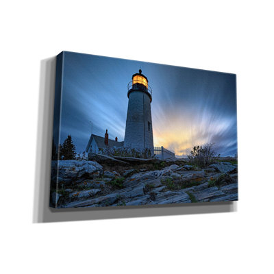'Cloudy Dusk At Pemaquid Point' by Rick Berk Canvas Wall Art