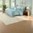 Hypoallergenic Aqua Metallic Bedding Set, Soft Polyester, Contemporary Bedroom