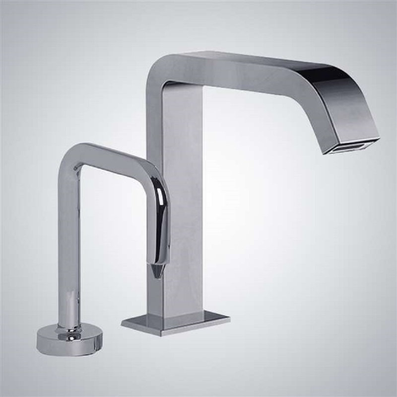 Robinet avec capteur automatique mains libres BathSelect Pescara et distributeur de savon liquide sans contact