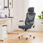 Fauteuil de travail ergonomique avec appui-tête et accoudoir rabattable Joyti-289708960-273634312