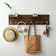 Wooden Pegboard Modular Display Organization Storage Wall Hooks Shelf(Colour:Walnut)