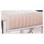 Repose-pieds Ellison Velveteen, champagne et chrome