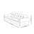 Pine Elephant Ear Minimalist Sofa