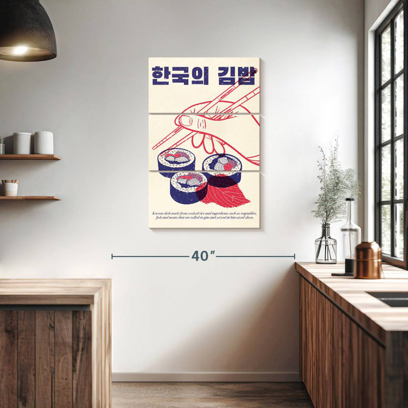 Yarlin Korean Kimbap, 38" H x 24" W