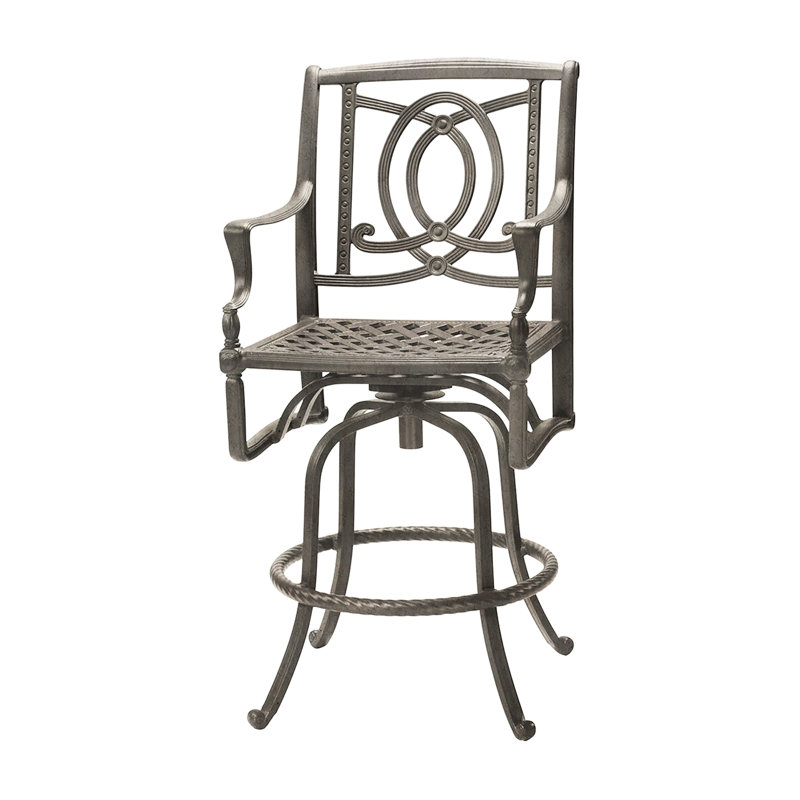 Bel Air 29" Swivel Patio Bar Stool, Shade, 29"