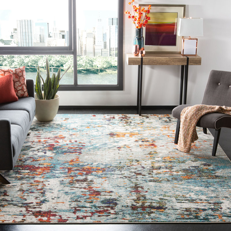 Cushing Abstract Area Rug, Rectangle 244 x 305cm