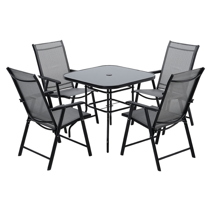 Sandra 4 - Person Patio Dining Set with Square Table
