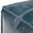 Manning 18"W Handcrafted Genuine Leather Boho Square Pouf in Teal