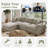 Oversized Cloud Modular Sectional Sofa, Comfy Down Filled Sectional Sofa, Upholstered Deep Seat Couches For Living Room, Detachable & Washable For All Sofa Covers-494064158