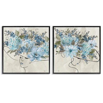 Ensemble de 2 giclées d'art féminin