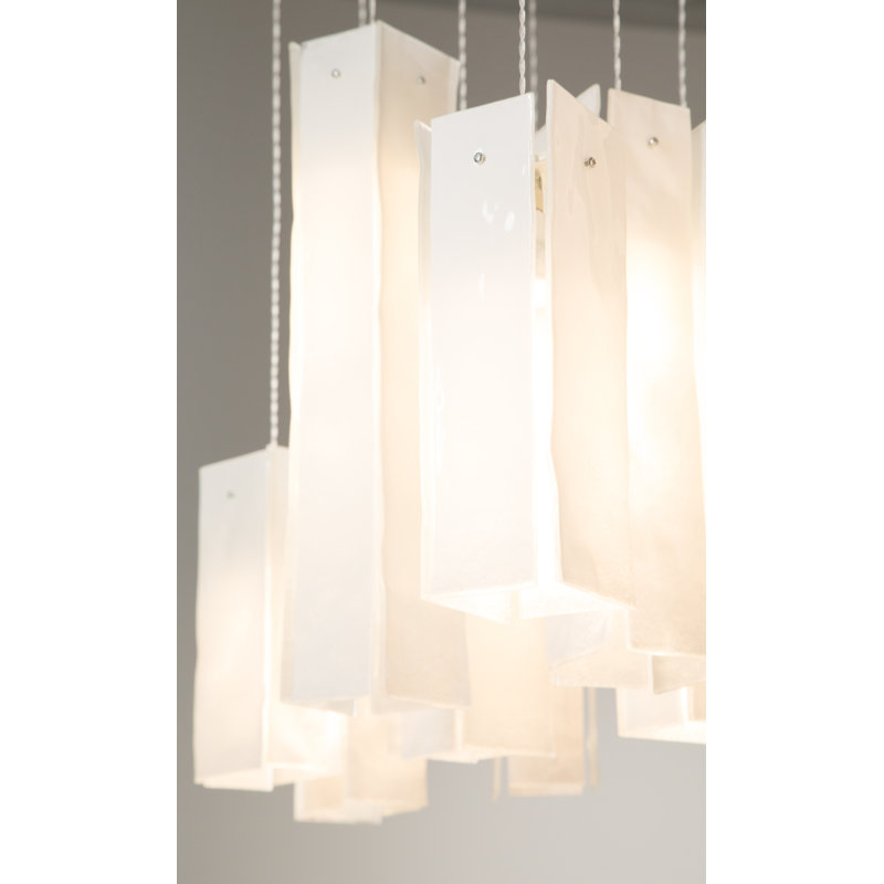 7 - Light LED Pendant, White, 7