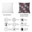 Coussin décoratif à motif floral rose-253475267