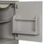 Meuble-lavabo de 20 po avec lavabo en céramique, porte à fermeture en douceur, tablette ajustable en forme de U, tiroir de compartiment et support de porte, style moderne, conception peu encombrante-1653180278