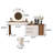 78.74"Luxury-Style Creamy Style Dressing Table and Chest