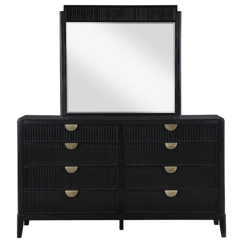 Commode 8 tiroirs avec miroir Daine