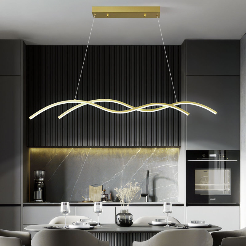 Luminaire suspendu 47 po à DEL à intensité variable - lumière domestique 6000K
