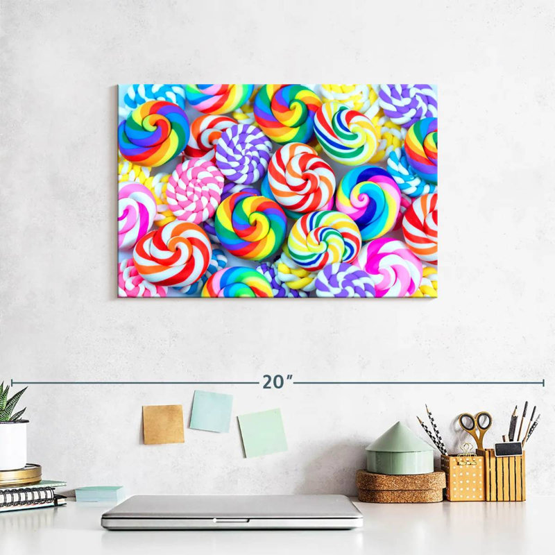 Yarlin Swirled Lollipops, 8" H x 12" W