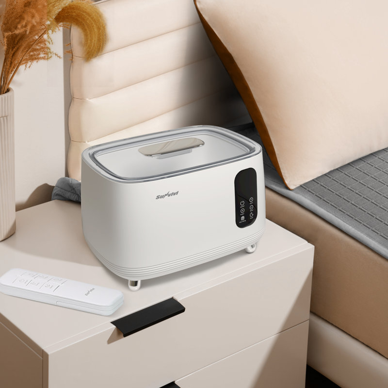 Surmatelas chauffant à l'eau Sunvivi, chauffe-lit chauffant de 77 po x 57 po, couverture d'eau froide d'été avec contrôle de température à distance et grand réservoir, lavable à la machine