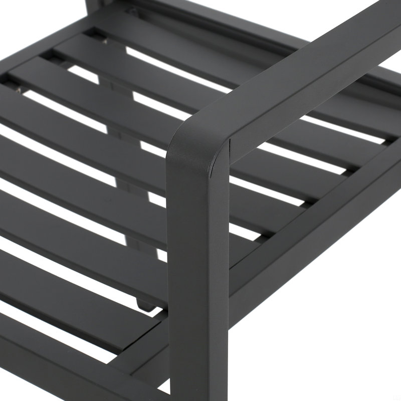 Chaise de salle à manger en aluminium (ensemble de 2)