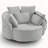 360° Swivel Chair Accent Barrel Chair-1510685234