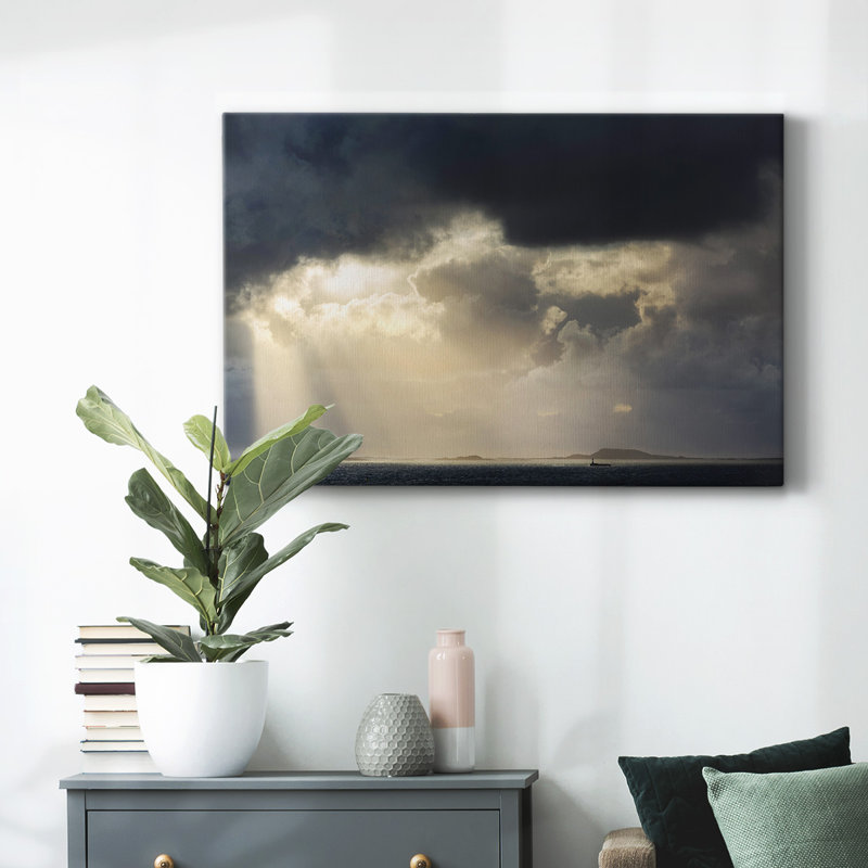 Rayons de lumière sur toile tendue, H 8 po x l 12 po