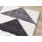 Cozy Modern Geometric Grey White Area Rug-424543714