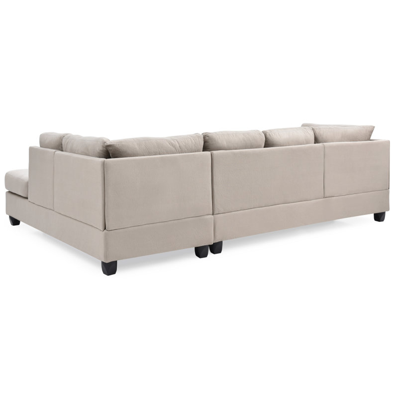 Canapé modulaire moderne 3 boîtes Modern Canapé Malone, Blanc