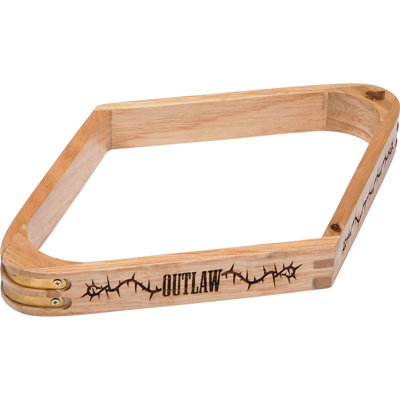Outlaw RK9OL Branded 9-Ball Rack with Brass Corners