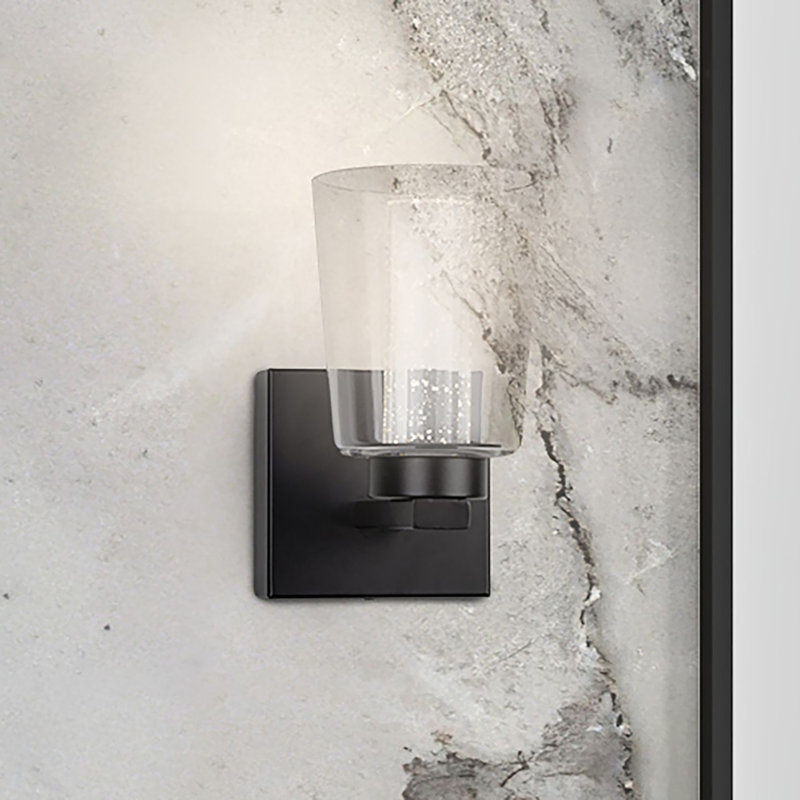 Dalton - 1-Light Bathroom Sconce -, Black