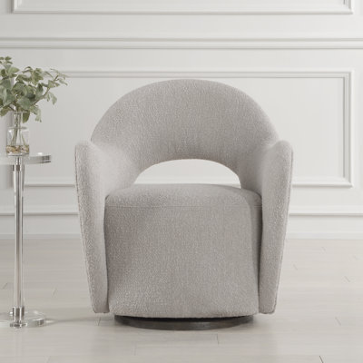 Chaise pivotante en tissu Trayalla