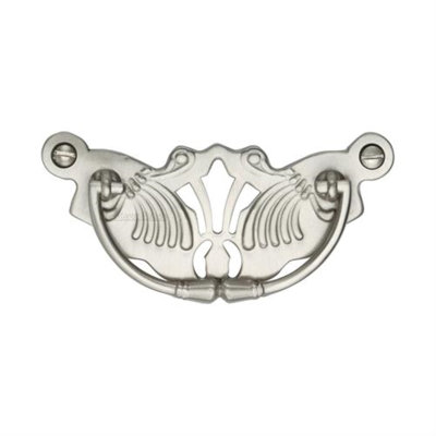 Heritage Brass Heritage Cabinet Pull Ornate Plate Design